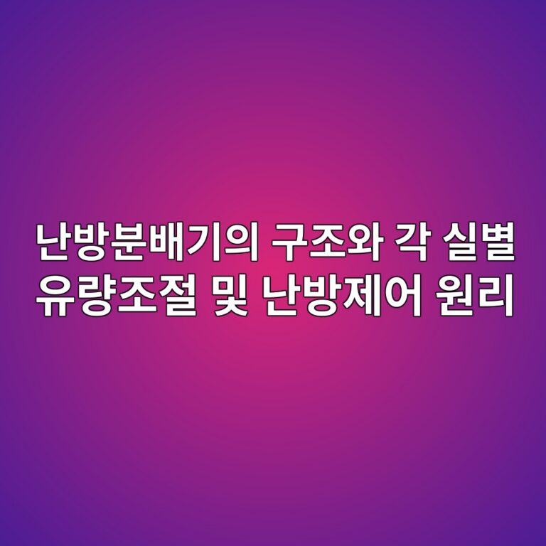 난방분배기의 구조와 각 실별 유량조절 및 난방제어 원리 3 eb829cebb0a9ebb684ebb0b0eab8b0ec9d98 eab5aceca1b0ec9980 eab081 ec8ba4ebb384 ec9ca0eb9f89eca1b0eca088 ebb08f eb829cebb0a9eca09cec96b4 1786386823